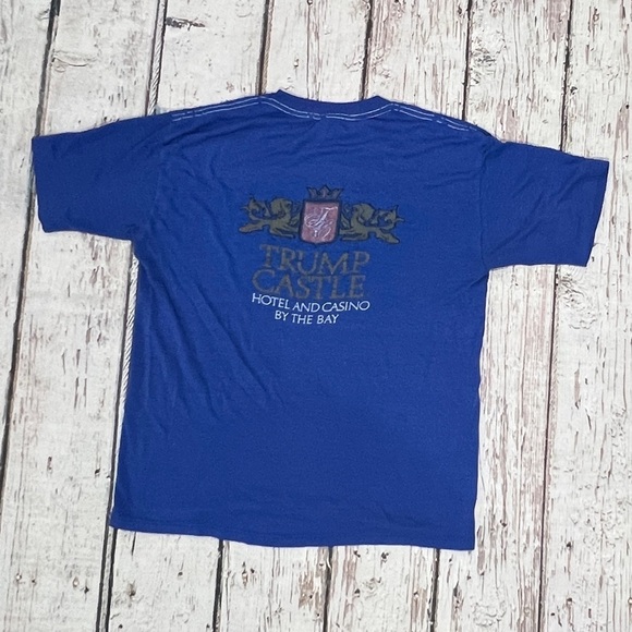 Vintage Trump Castle New Jersey Best of the Bay Single Stitch 80s tshirt - Picture 2 of 10